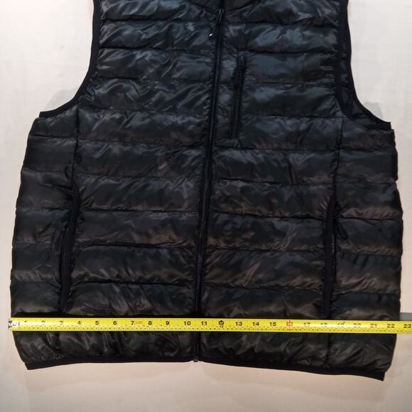 32 Degrees Heat Men’s Black Puffer Vest Size Large Lightweight Quilted - Picture 3 of 7